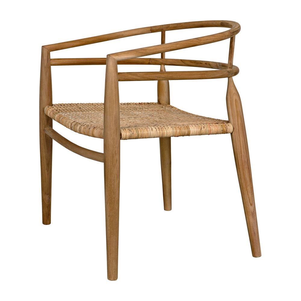 Finley Chair with Rattan, Teak by NOIR
