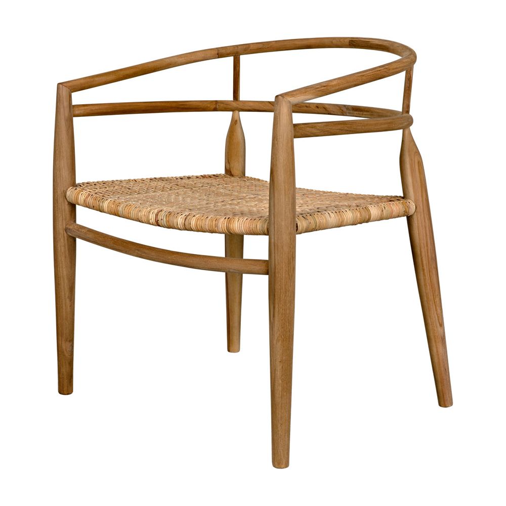 Finley Chair with Rattan, Teak by NOIR