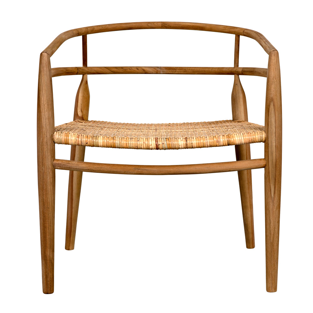 Finley Chair with Rattan, Teak by NOIR