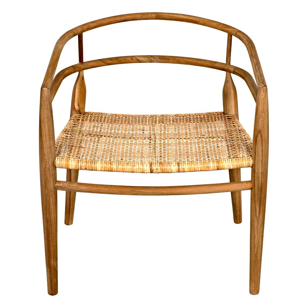 Finley Chair with Rattan, Teak by NOIR
