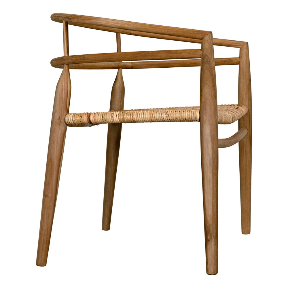 Finley Chair with Rattan, Teak by NOIR
