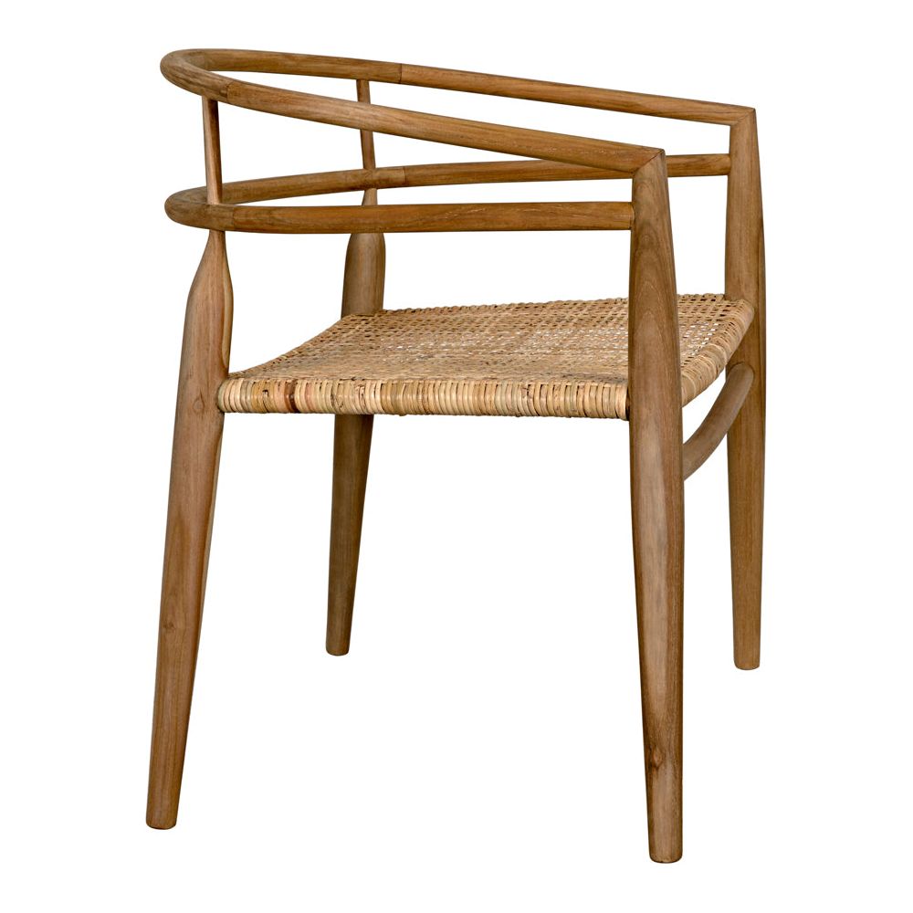Finley Chair with Rattan, Teak by NOIR