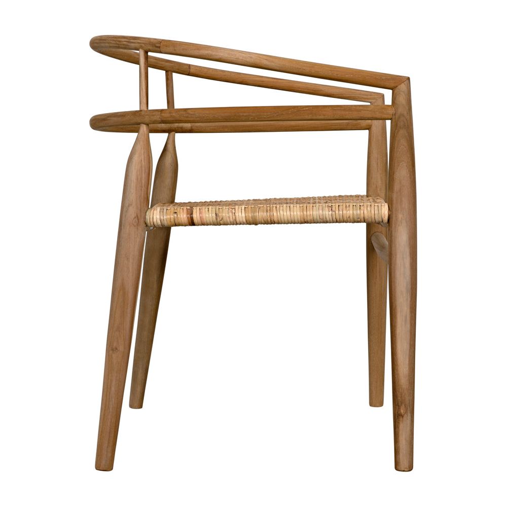 Finley Chair with Rattan, Teak by NOIR