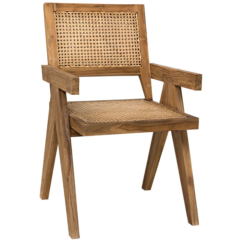 Jude Chair with Caning, Teak by NOIR