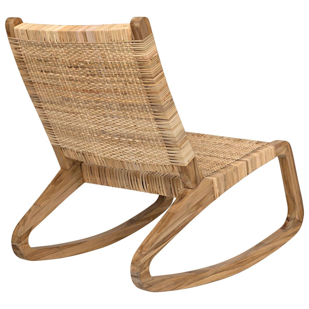 Las Palmas Chair, Teak with Woven by NOIR