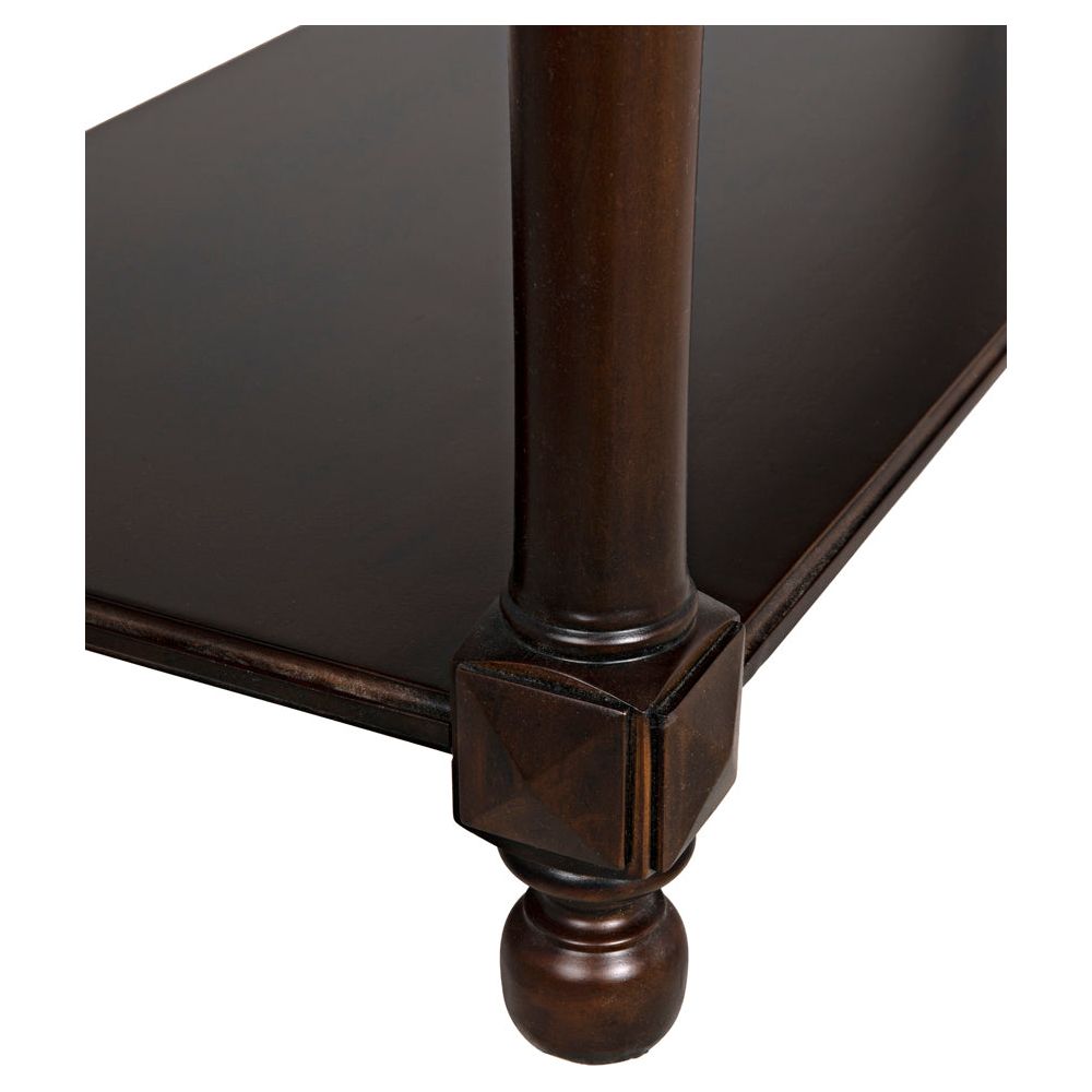 Colonial Large Sofa Table, Distressed Brown by NOIR