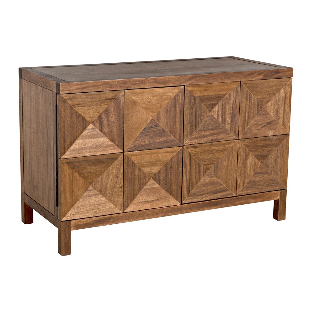 Quadrant 2 Door Sideboard, Dark Walnut by NOIR