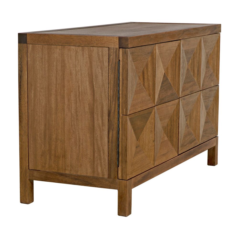 Quadrant 2 Door Sideboard, Dark Walnut by NOIR