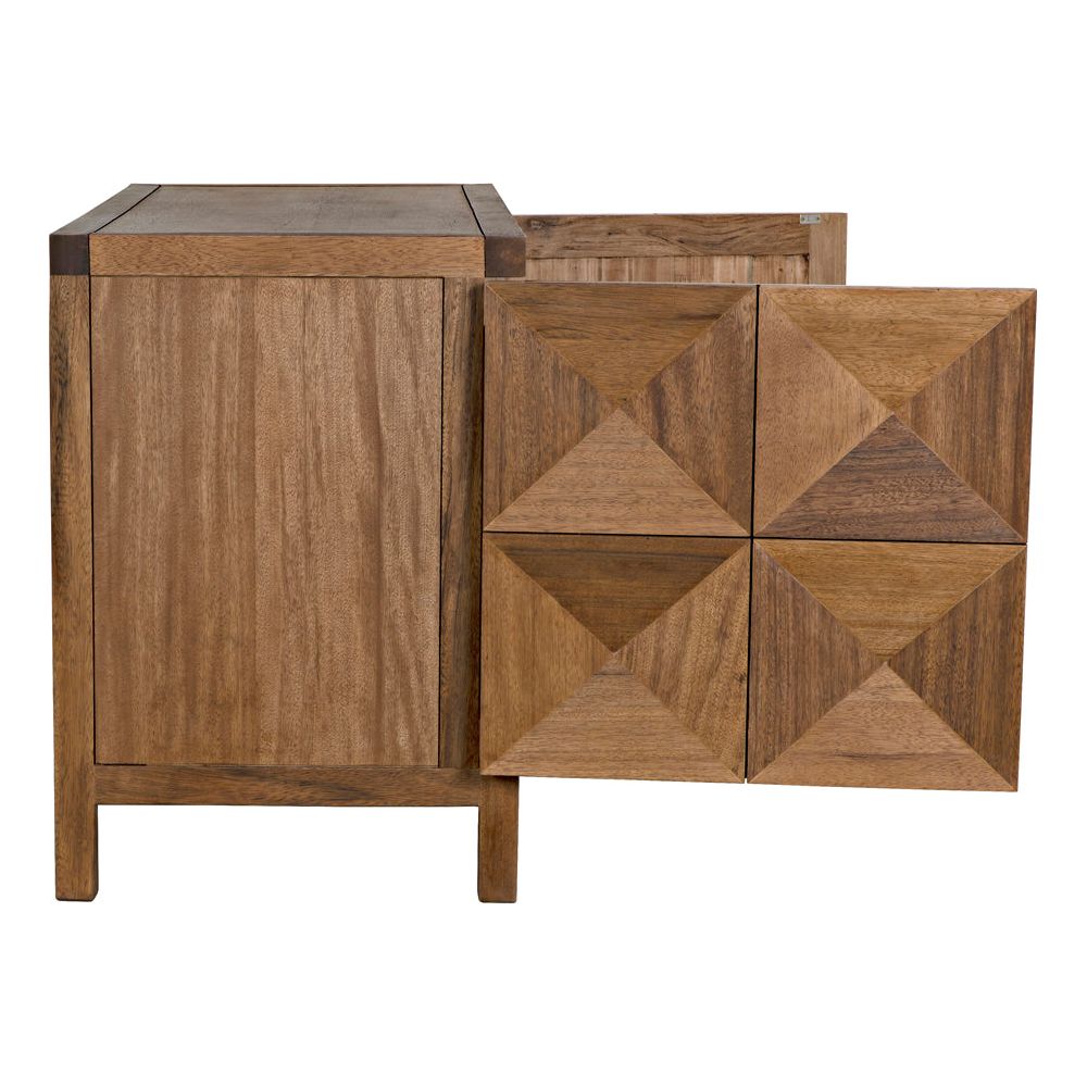 Quadrant 2 Door Sideboard, Dark Walnut by NOIR
