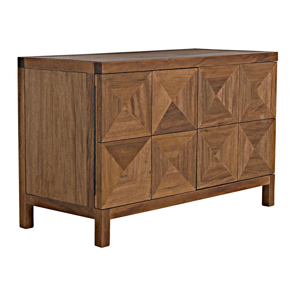 Quadrant 2 Door Sideboard, Dark Walnut by NOIR