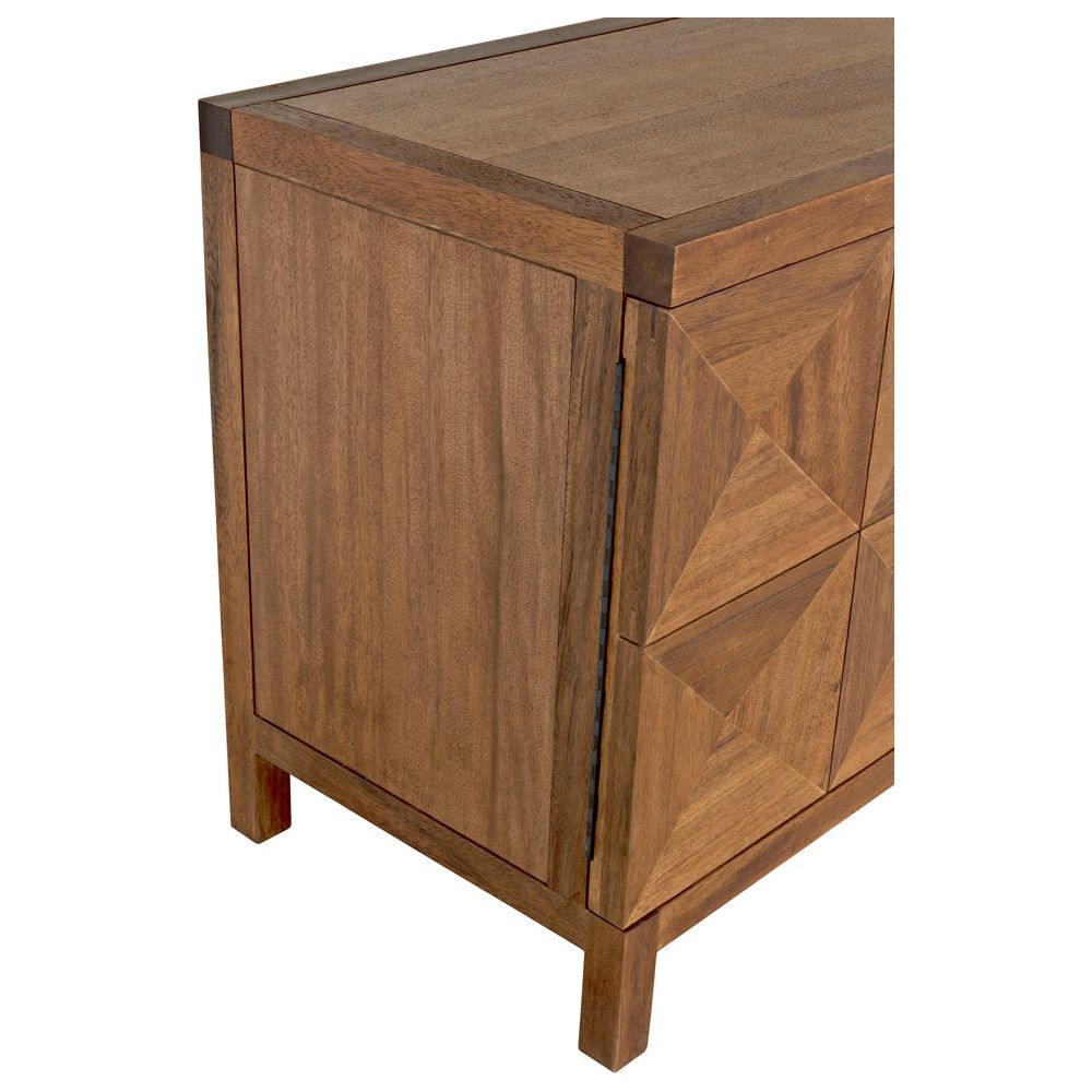 Quadrant 2 Door Sideboard, Dark Walnut by NOIR