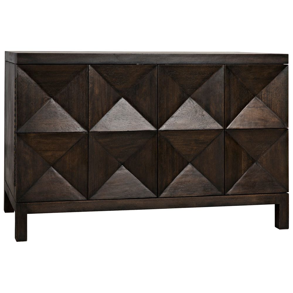 Quadrant 2 Door Sideboard, Ebony Walnut by NOIR