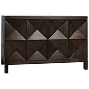Quadrant 2 Door Sideboard, Ebony Walnut by NOIR