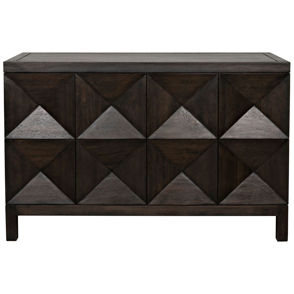 Quadrant 2 Door Sideboard, Ebony Walnut by NOIR
