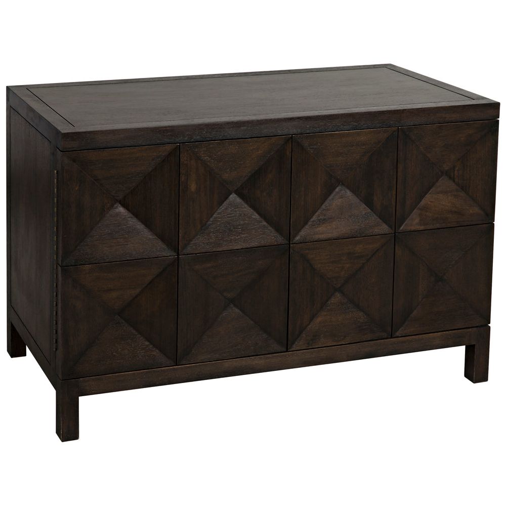 Quadrant 2 Door Sideboard, Ebony Walnut by NOIR