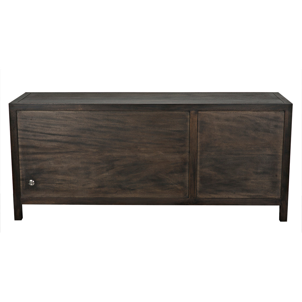 Quadrant 3 Door Sideboard, Ebony Walnut by NOIR