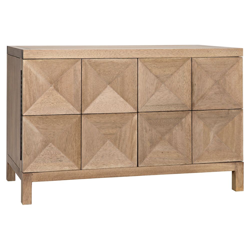 Quadrant 2 Door Sideboard, Washed Walnut by NOIR