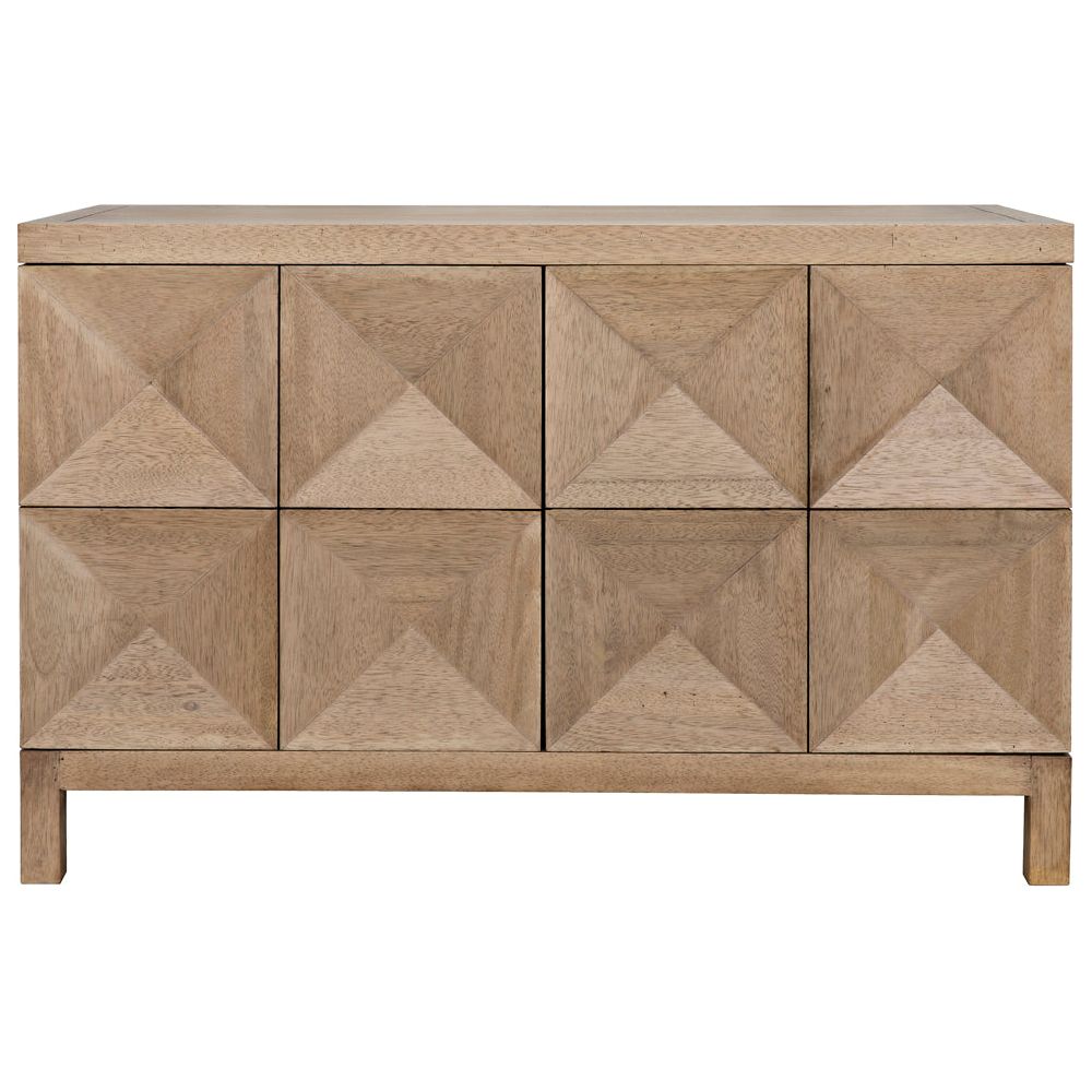 Quadrant 2 Door Sideboard, Washed Walnut by NOIR