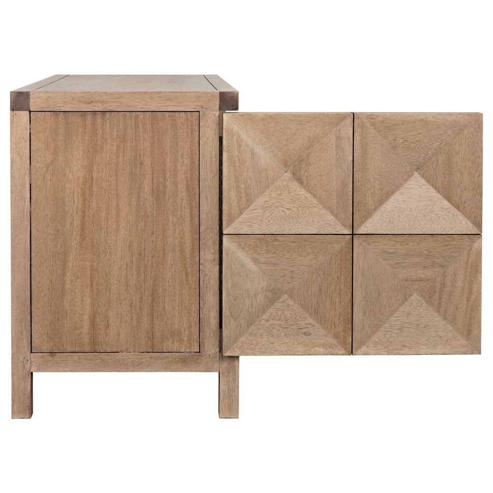 Quadrant 2 Door Sideboard, Washed Walnut by NOIR
