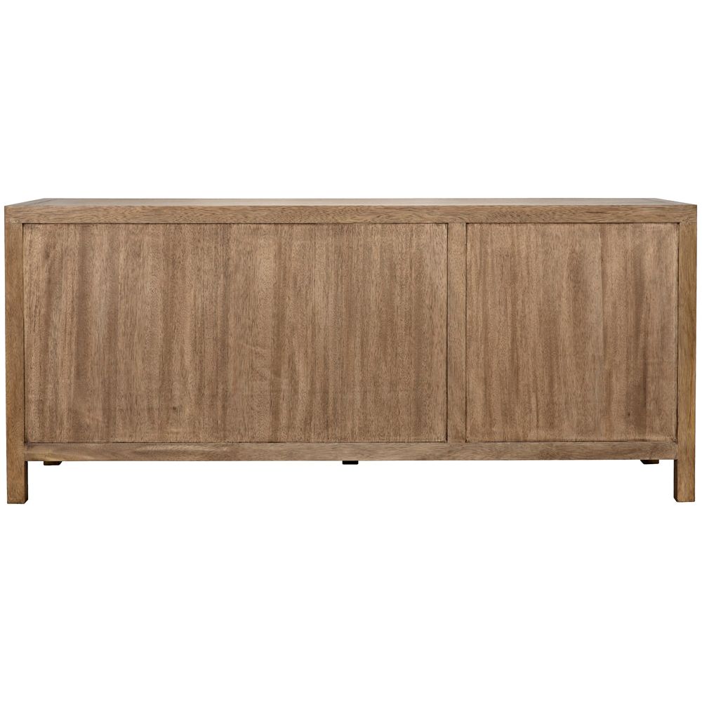 Quadrant 3 Door Sideboard, Washed Walnut by NOIR