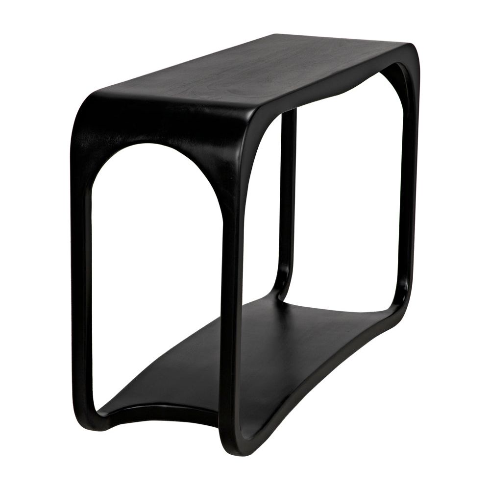 Milena Console, Hand Rubbed Black by NOIR