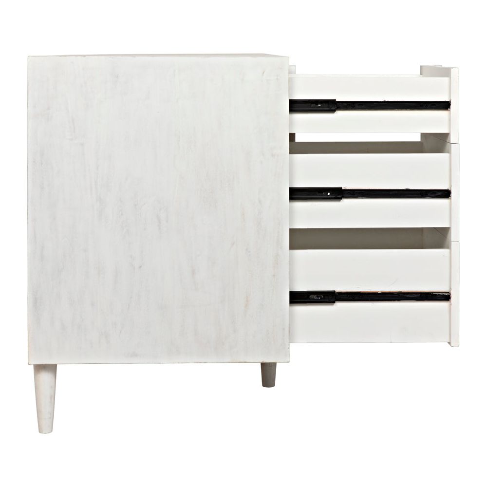 Morten 9 Drawer Dresser, White Wash by NOIR