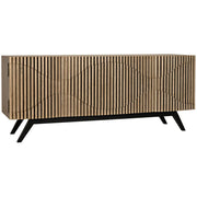 Illusion Sideboard with Iron Base, Bleached Walnut by NOIR