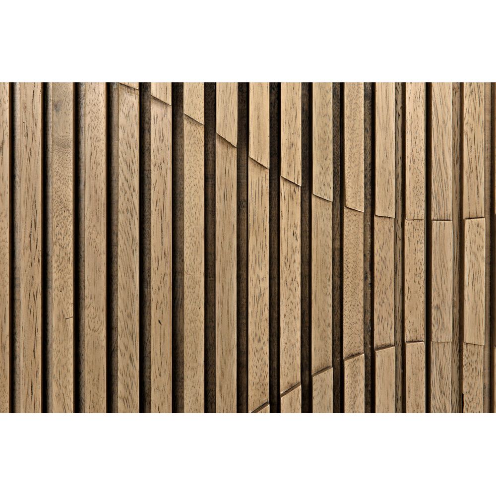 Illusion Sideboard with Iron Base, Bleached Walnut by NOIR