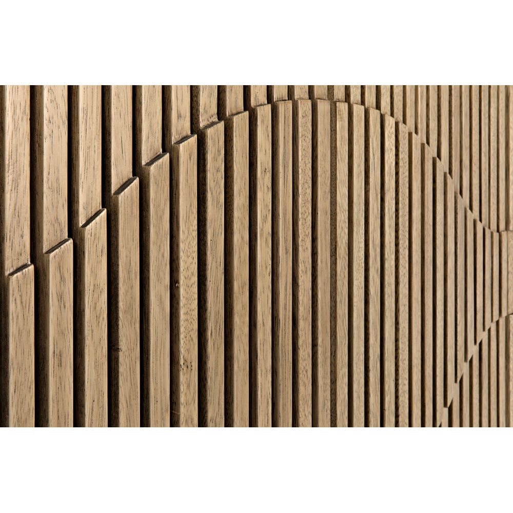 Illusion Sideboard with Iron Base, Bleached Walnut by NOIR
