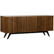 Illusion Sideboard with Iron Base, Dark Walnut by NOIR