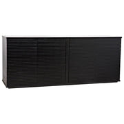 Smith 4 Door Sideboard, Hand Rubbed Black by NOIR