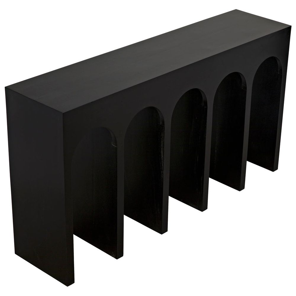 Bridge Console, Hand Rubbed Black by NOIR