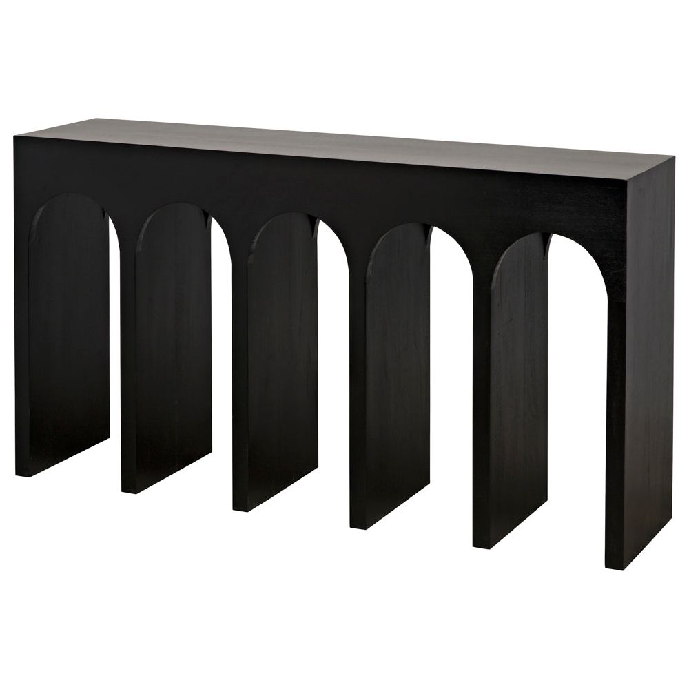 Bridge Console, Hand Rubbed Black by NOIR