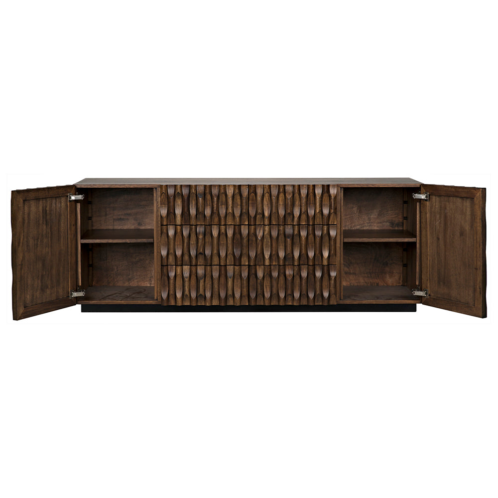 Alameda Sideboard, Large, Dark Walnut by NOIR
