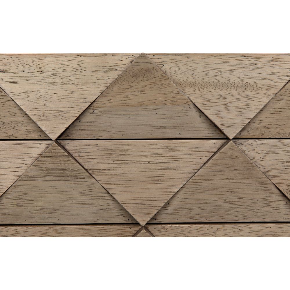 Draco Sideboard with Iron Stand, Washed Walnut by NOIR