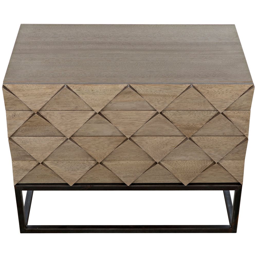 Draco Sideboard with Iron Stand, Washed Walnut by NOIR