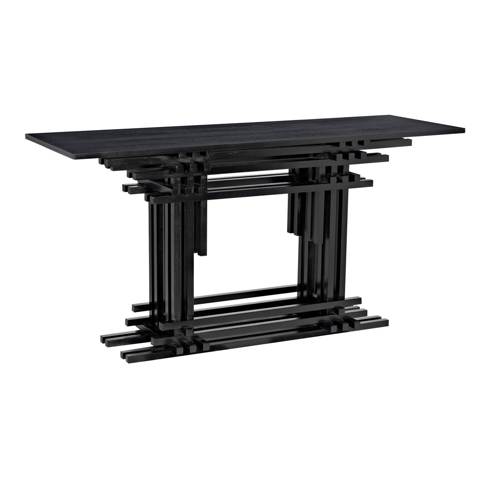 Loyd Console, Hand Rubbed Black by NOIR