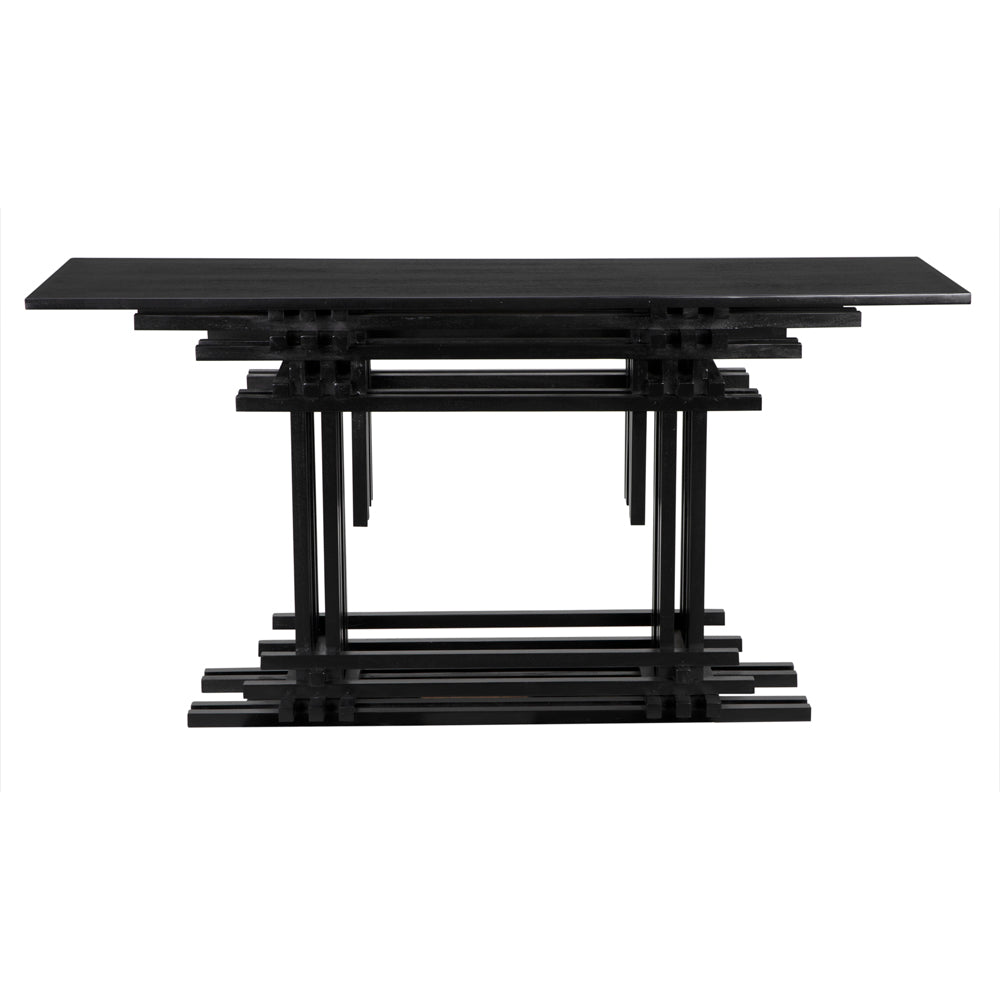 Loyd Console, Hand Rubbed Black by NOIR