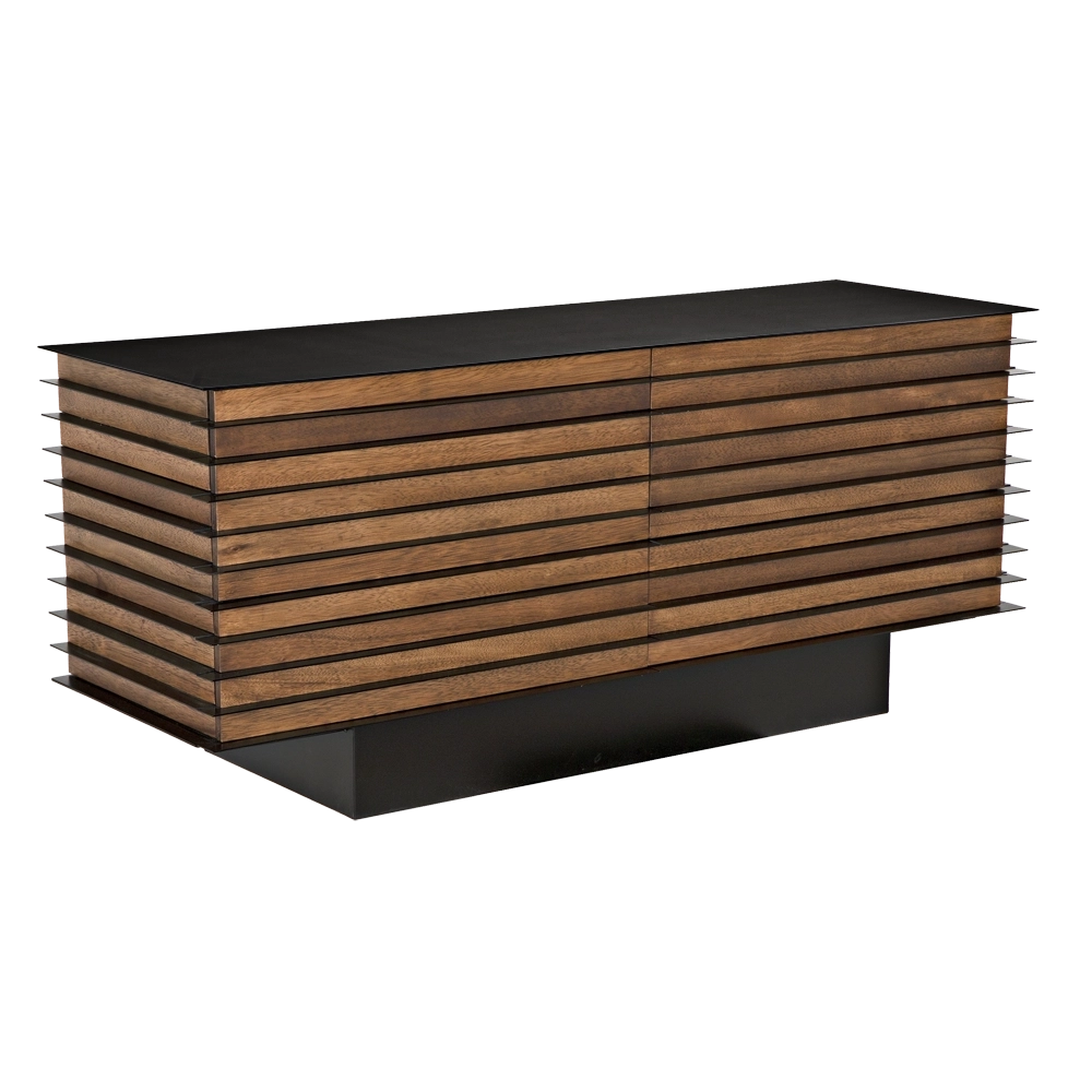 Elevation Sideboard, Dark Walnut and Iron by NOIR