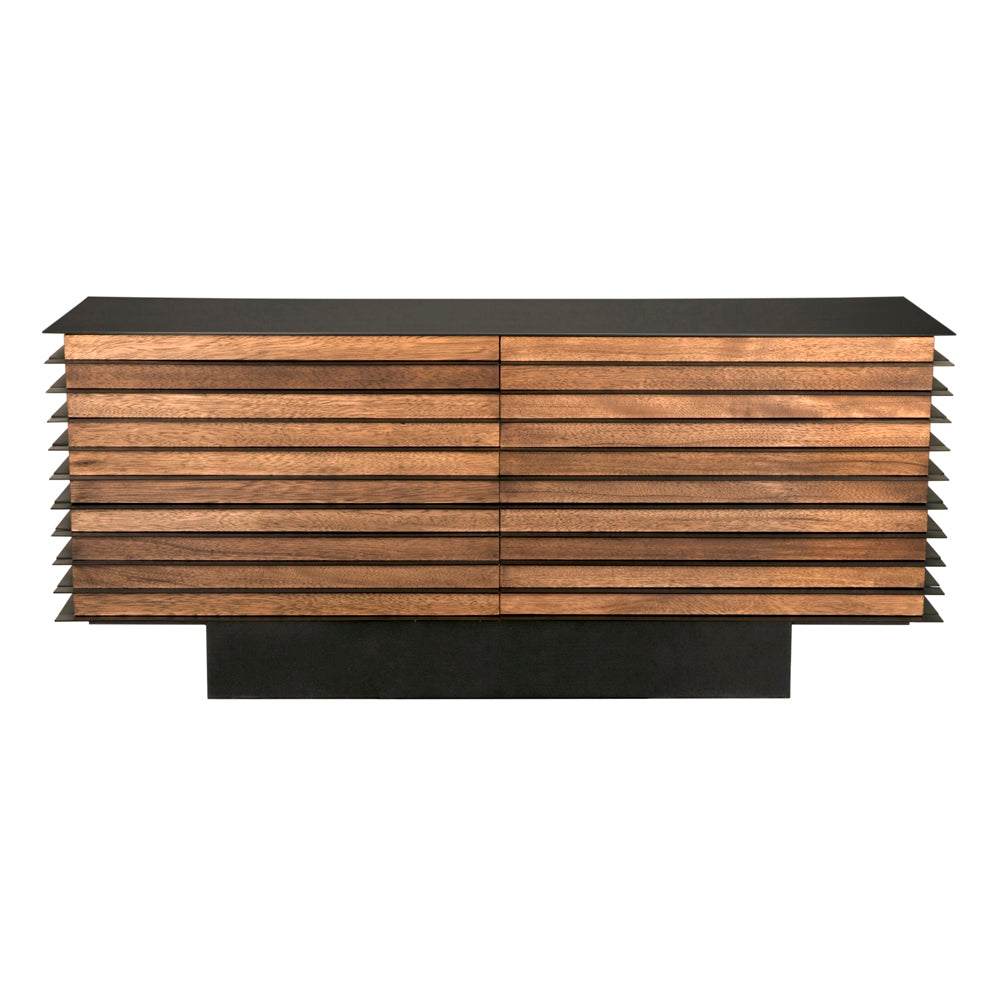 Elevation Sideboard, Dark Walnut and Iron by NOIR