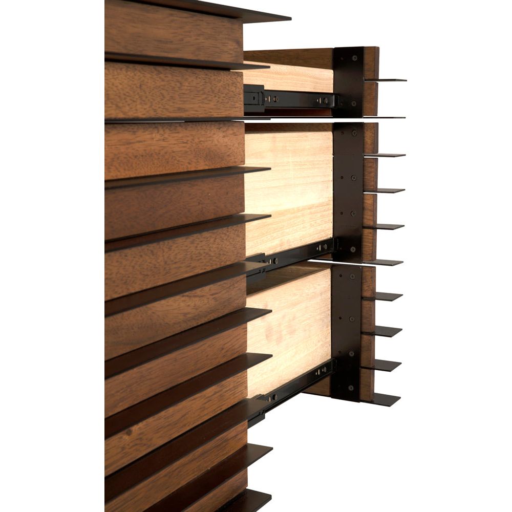 Elevation Sideboard, Dark Walnut and Iron by NOIR