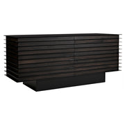 Elevation Sideboard, Ebony Walnut with Iron by NOIR