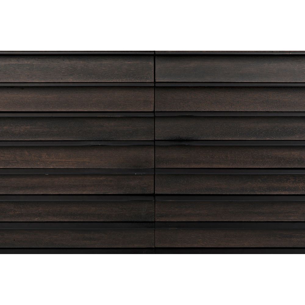 Elevation Sideboard, Ebony Walnut with Iron by NOIR