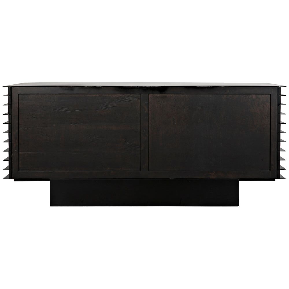 Elevation Sideboard, Ebony Walnut with Iron by NOIR