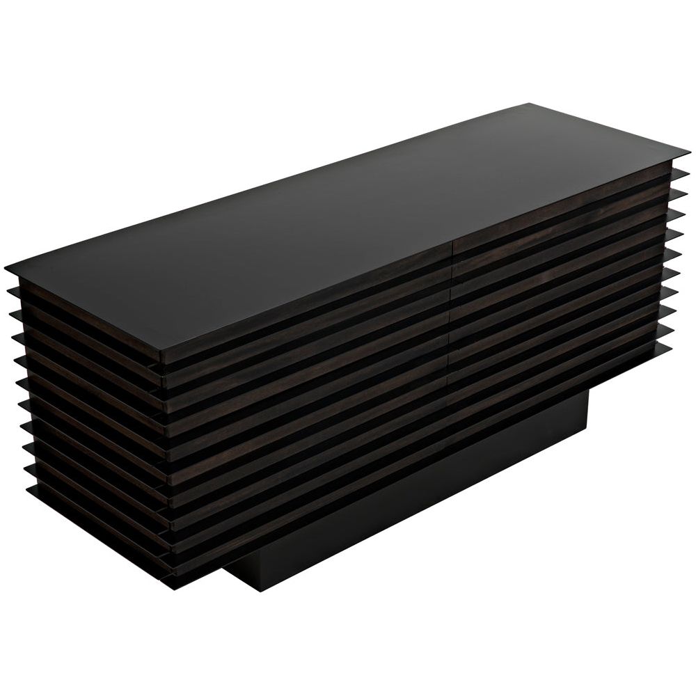 Elevation Sideboard, Ebony Walnut with Iron by NOIR