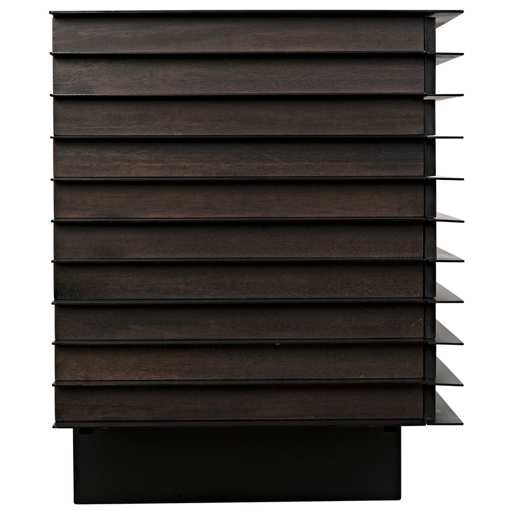 Elevation Sideboard, Ebony Walnut with Iron by NOIR