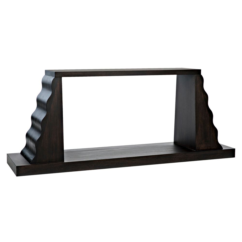 Aurora Console, Ebony Walnut by NOIR