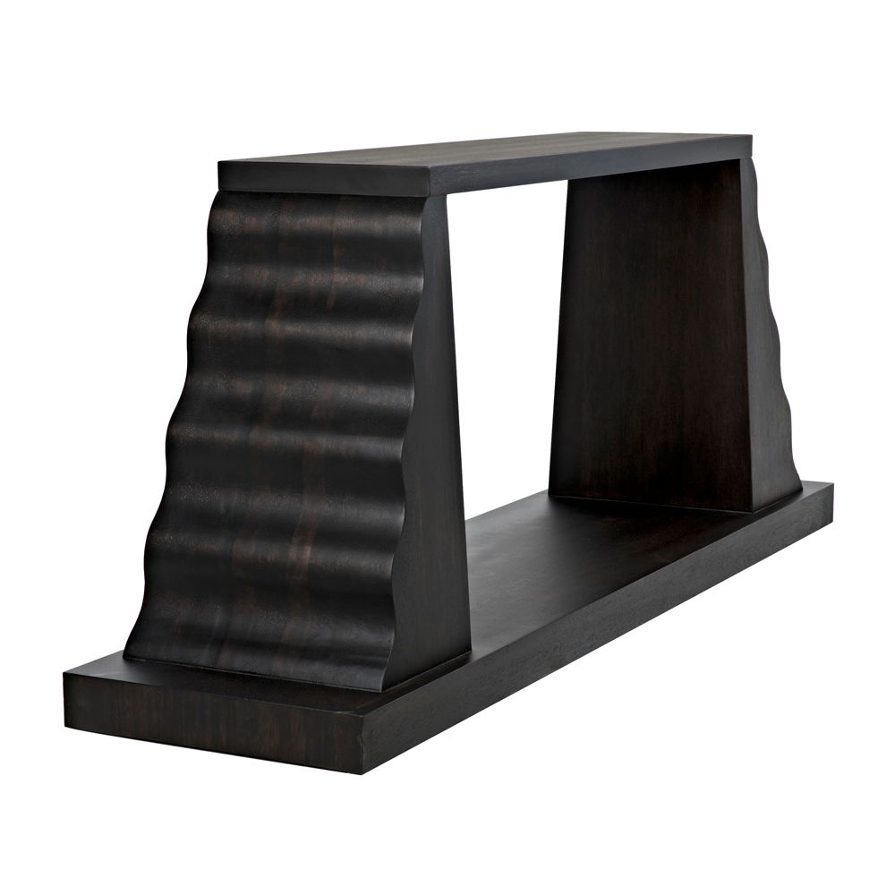 Aurora Console, Ebony Walnut by NOIR