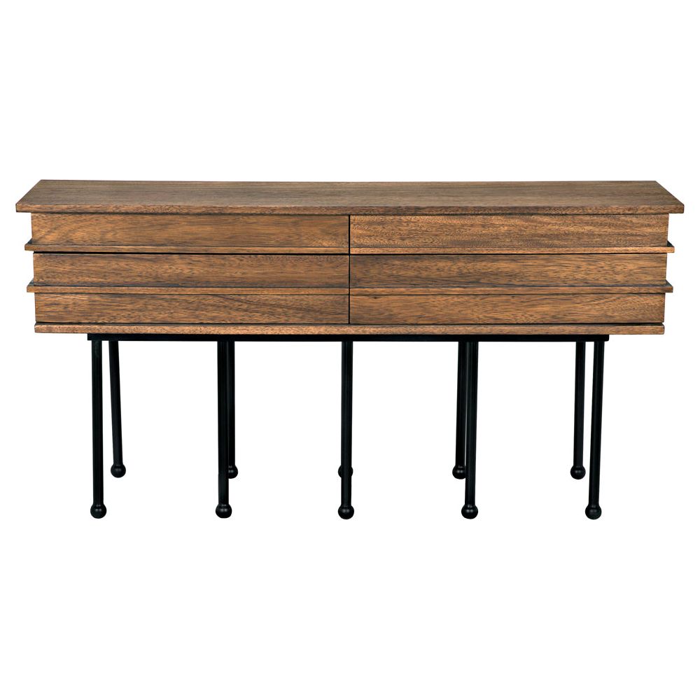 Oliver Console, Dark Walnut by NOIR