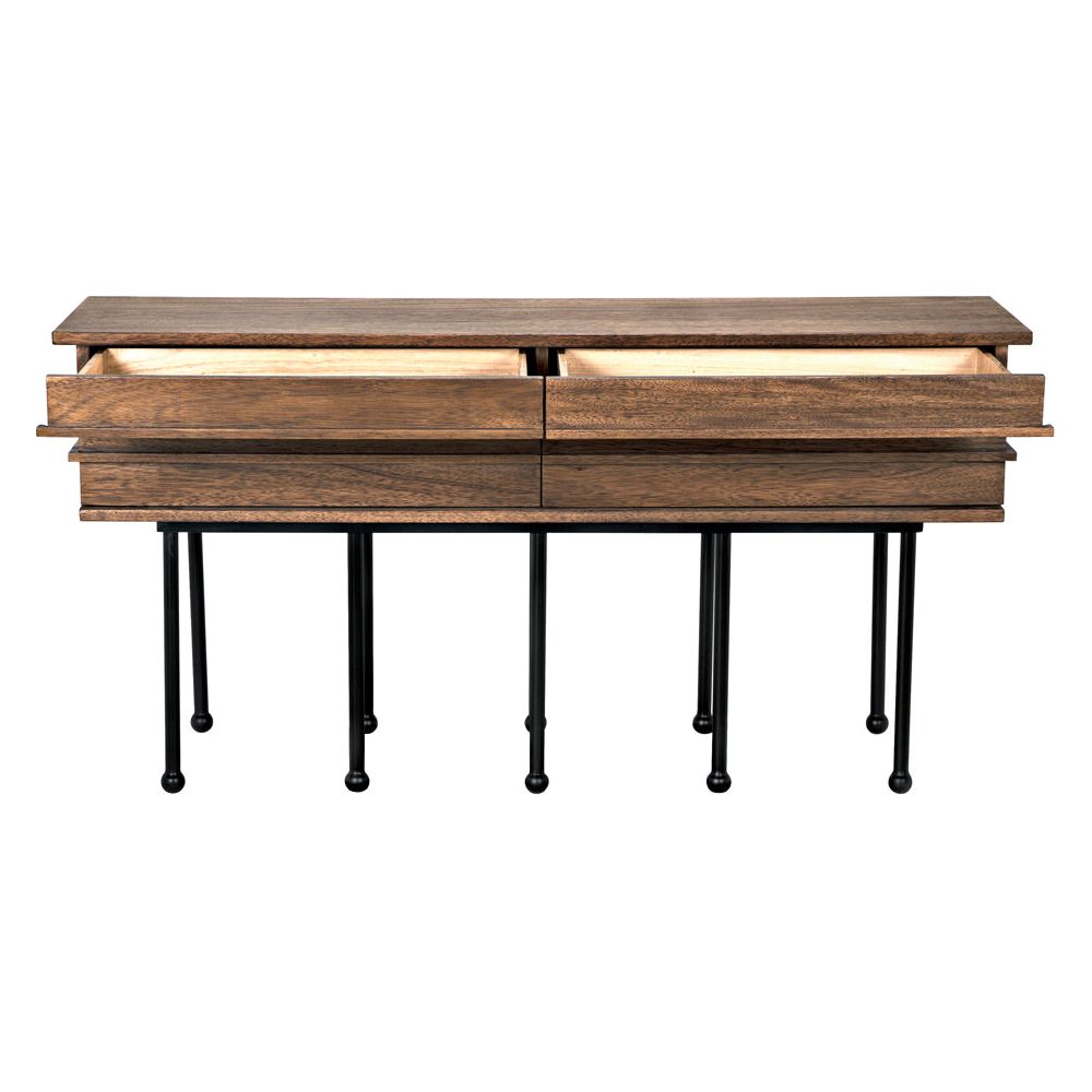 Oliver Console, Dark Walnut by NOIR